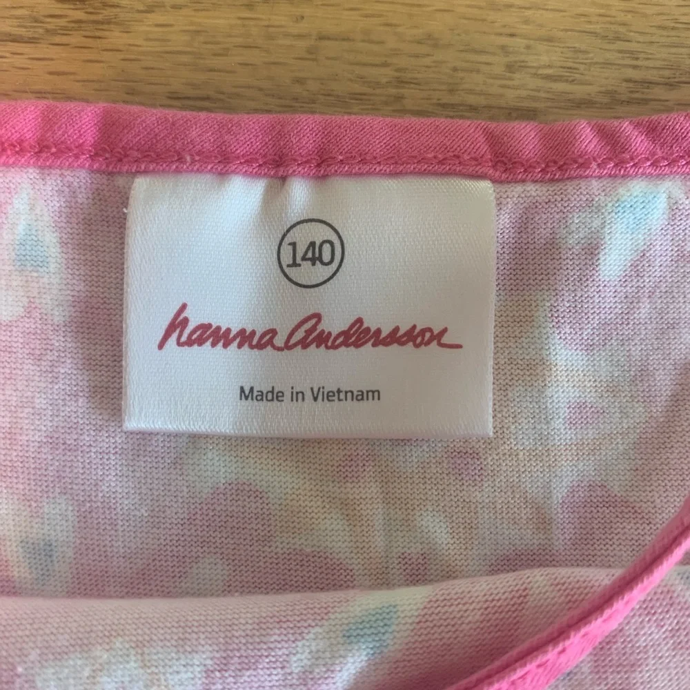 Hanna Andersson Hearts Halter Dress Cotton Knit Pink Girls 10‎ Preloved